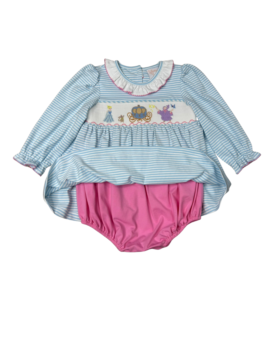 Princess Ball Smocked Skirted Bubble