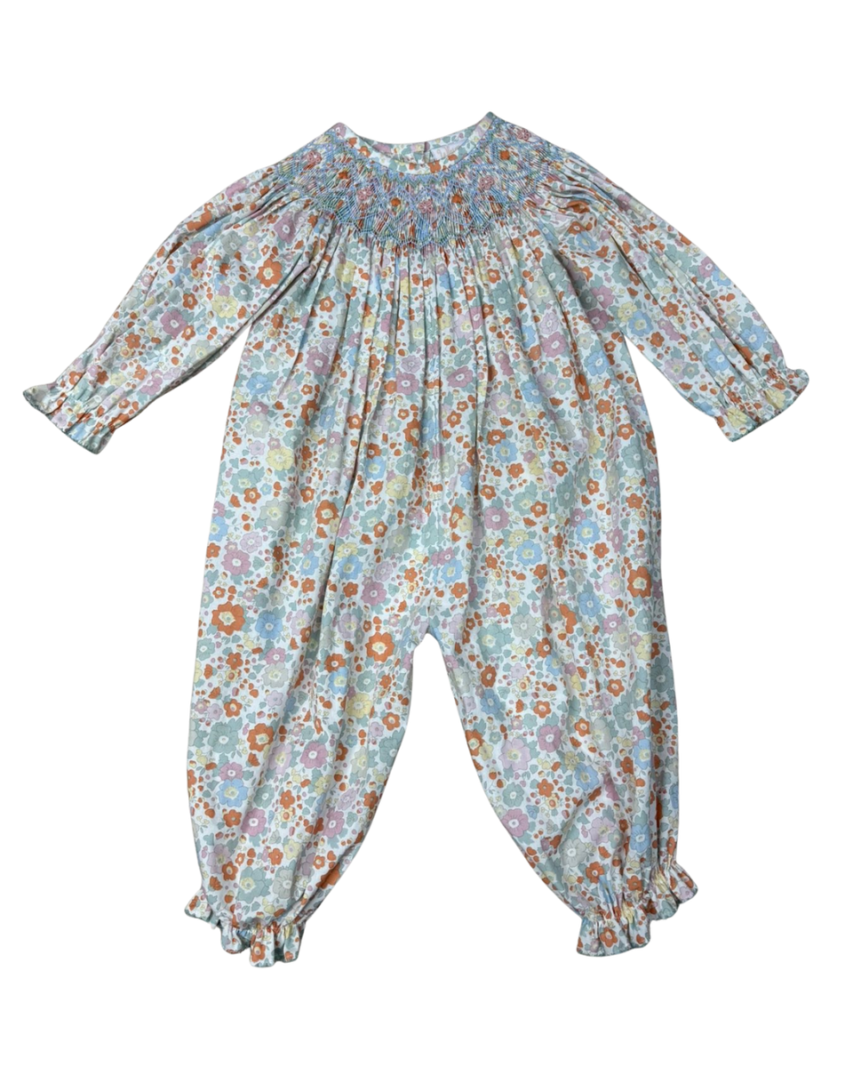 Mabry Floral Smocked Bishop Romper