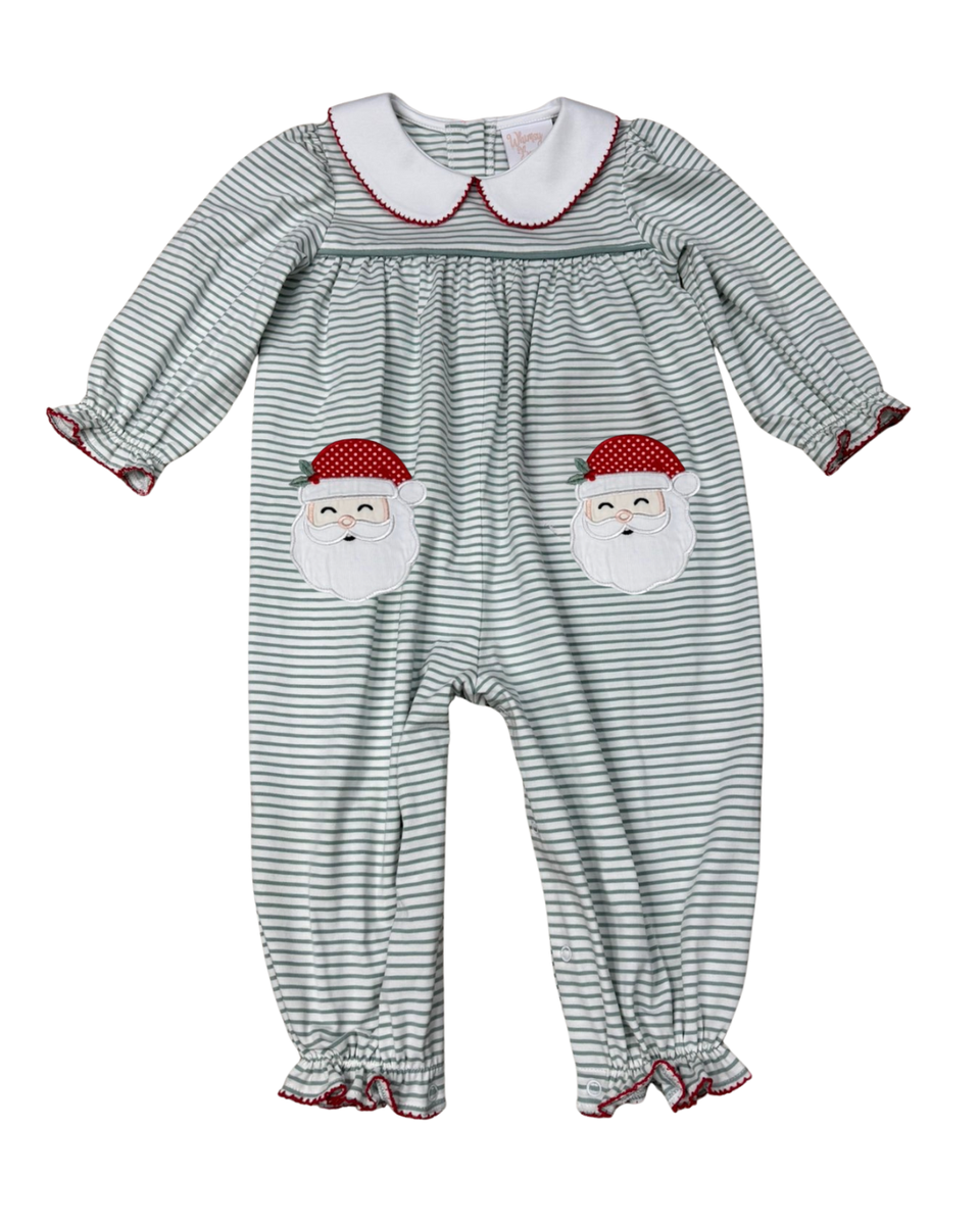 Kris Kringle Collared Romper