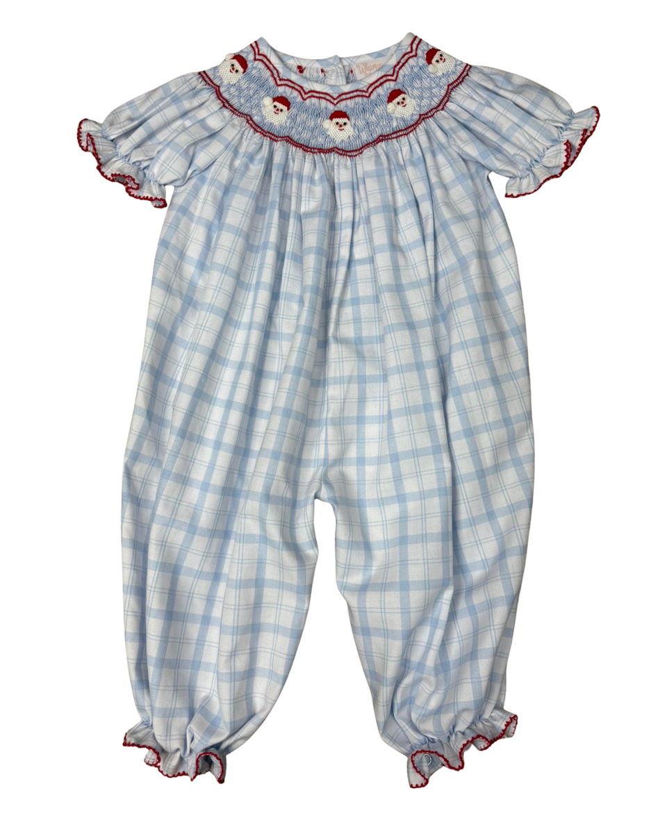 Santa Baby Smocked Romper