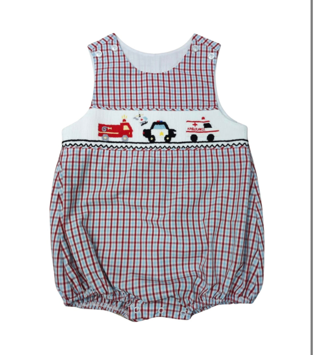 Smocked Bubble | Emergency Vehicles
