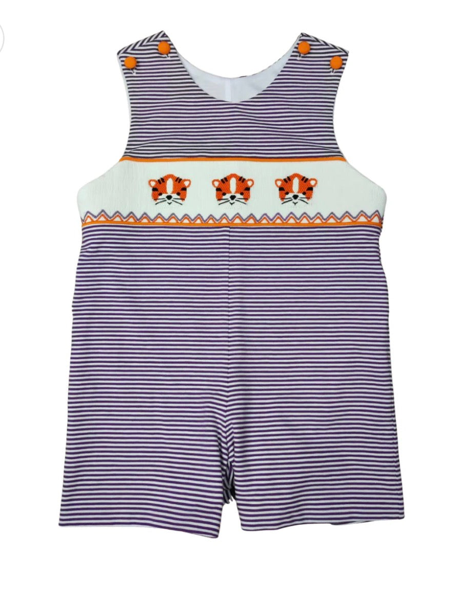 Smocked Shortall | Purple Tiger