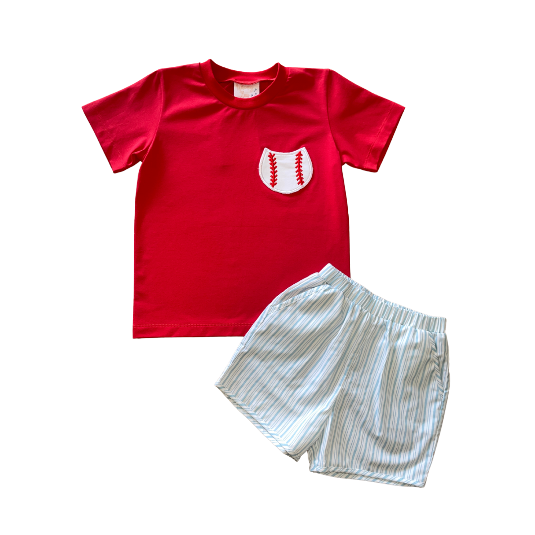Appliqué Short Set | Ball Game