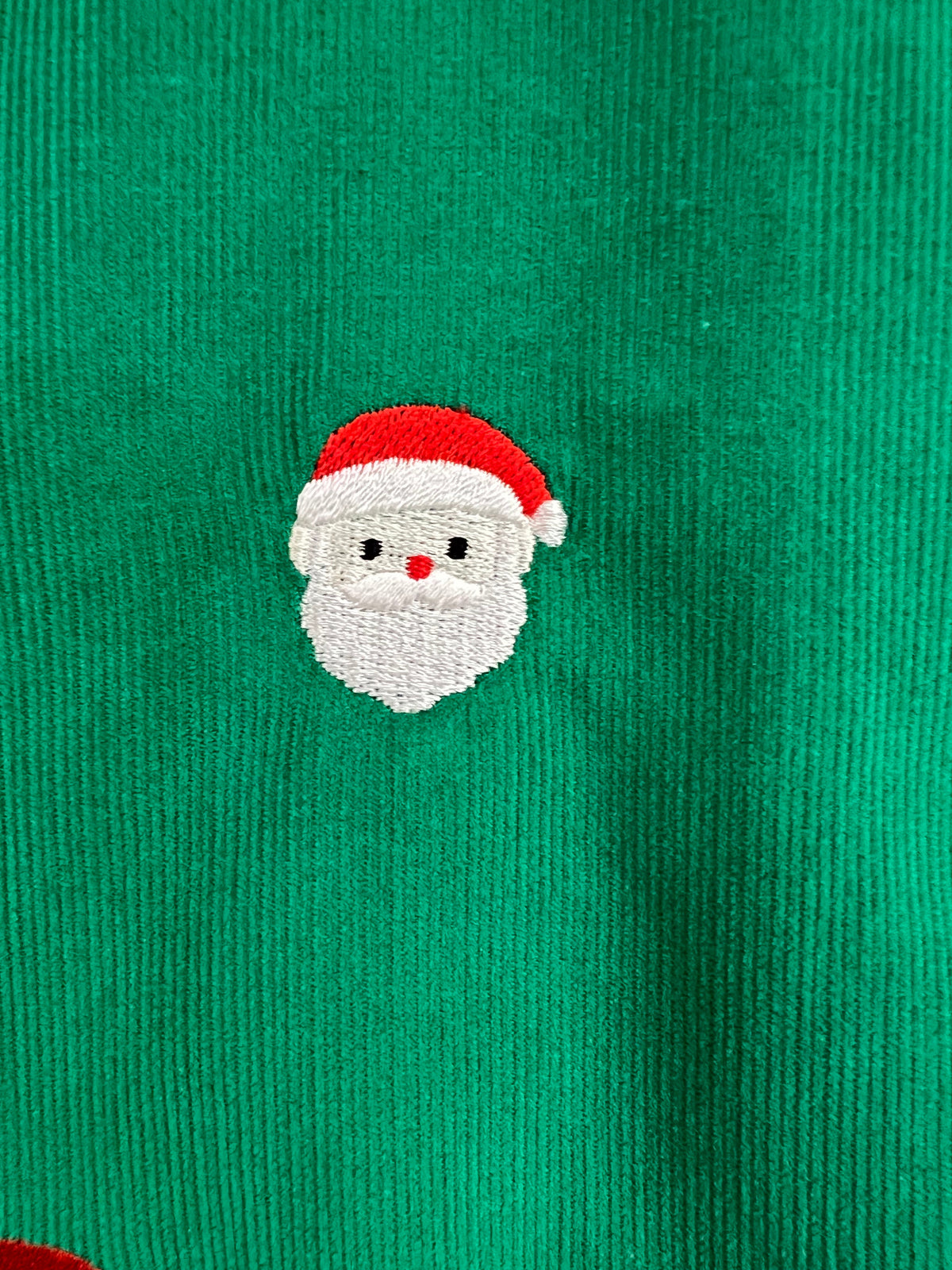 Embroidered Santa Romper (6m)