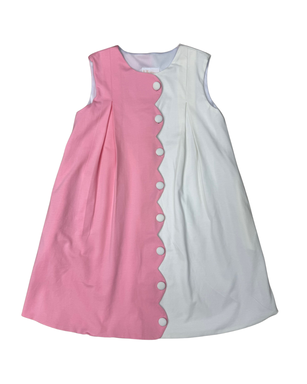 Pleat Front Dress | Two Tone