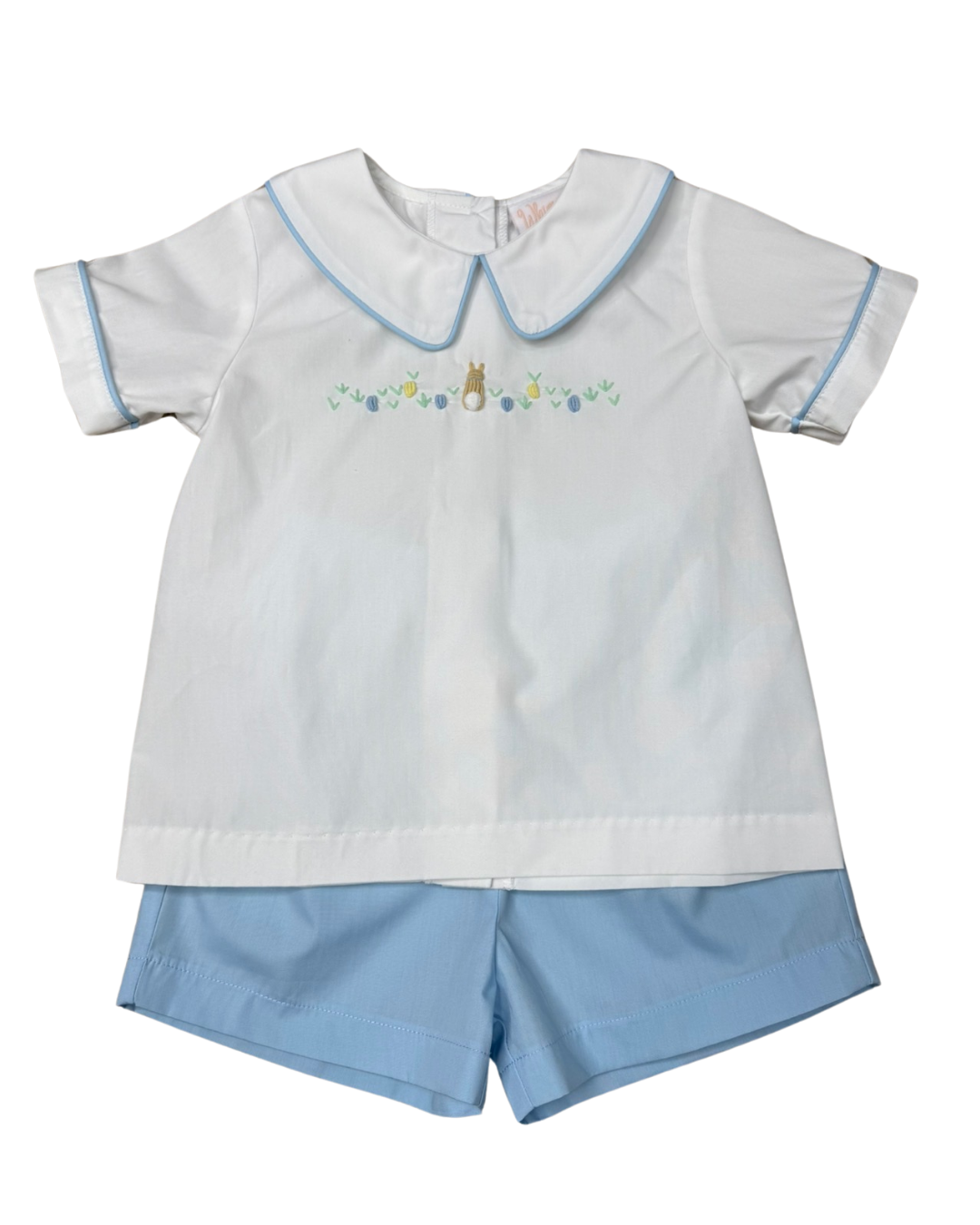 Collared Short Set | Bunny Cottontail (18m)