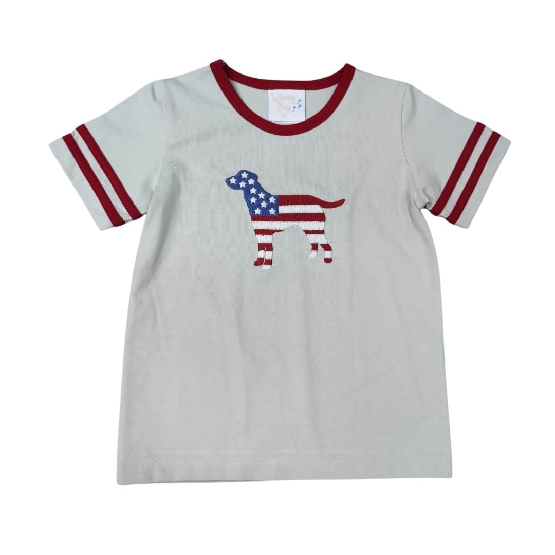 Appliqué Tee | All American Dog (18M)