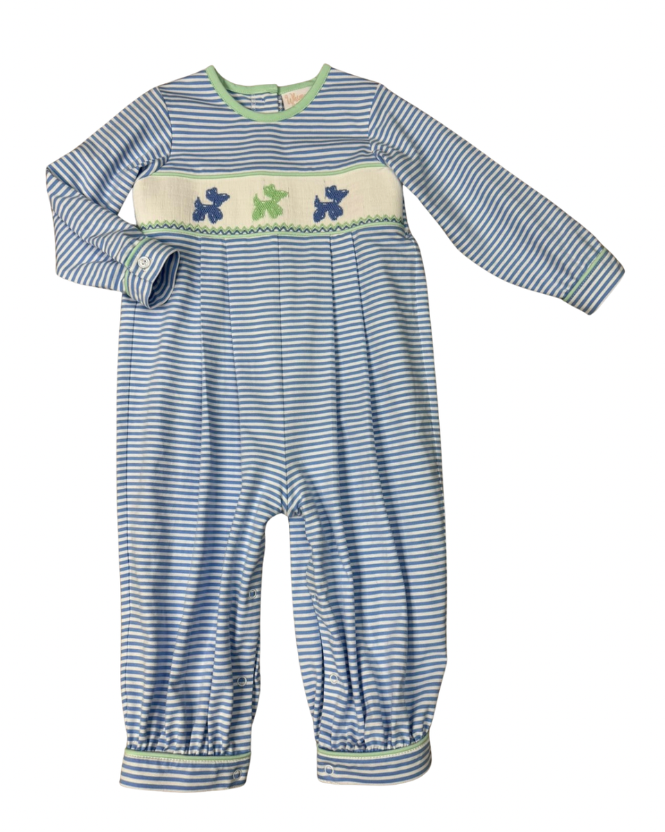 Balloon Dog Smocked Romper