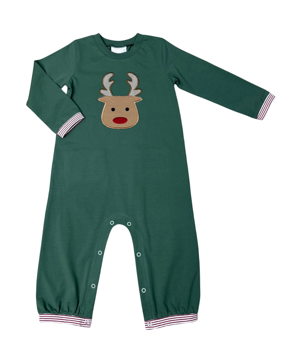 Run Rudolph Pocket Romper