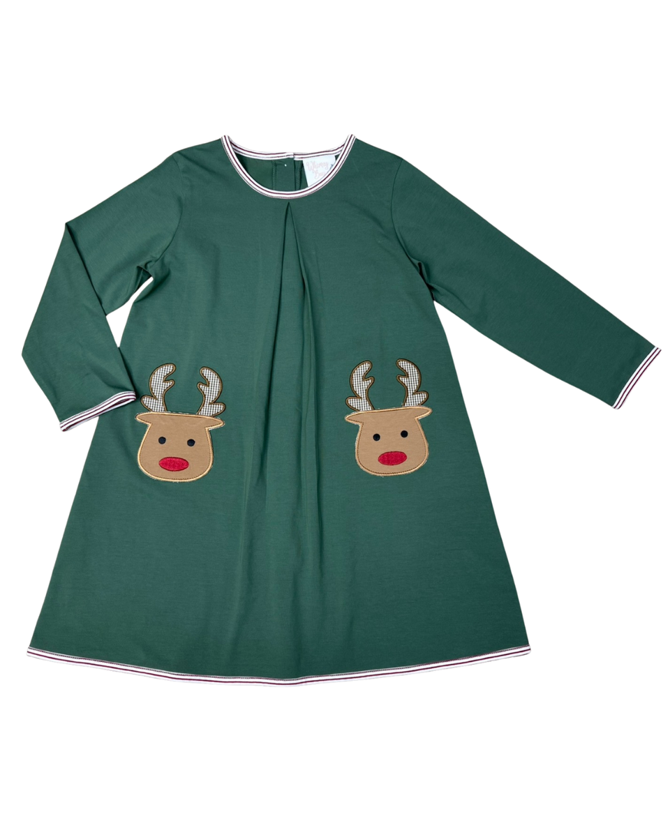 Run Rudolph Pocket Pleat Dress