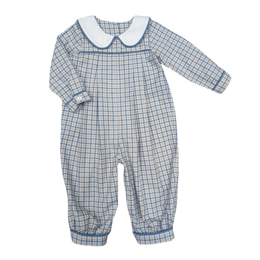 Harrison Plaid Boy Romper