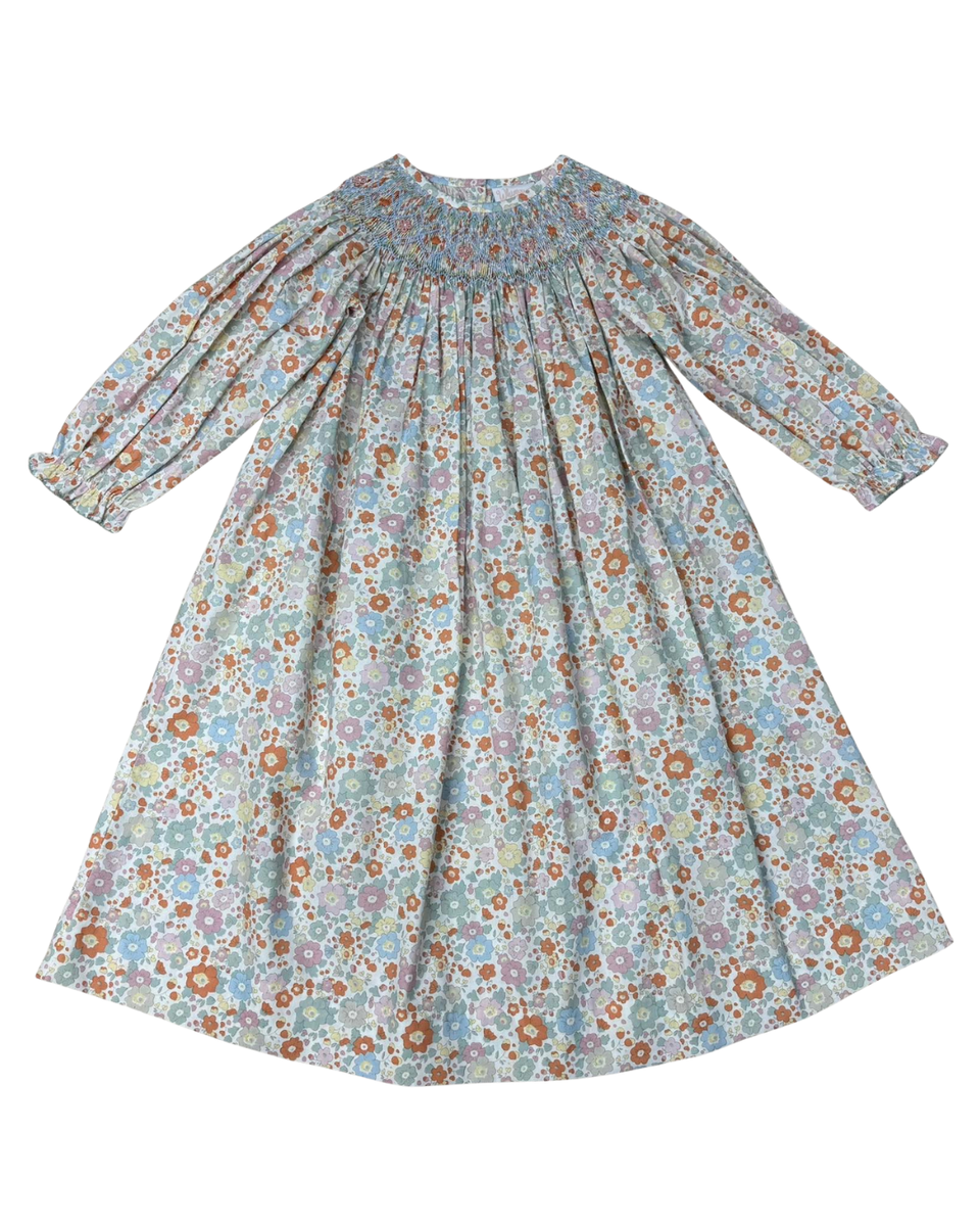 Mabry Floral Smocked Bishop Dress