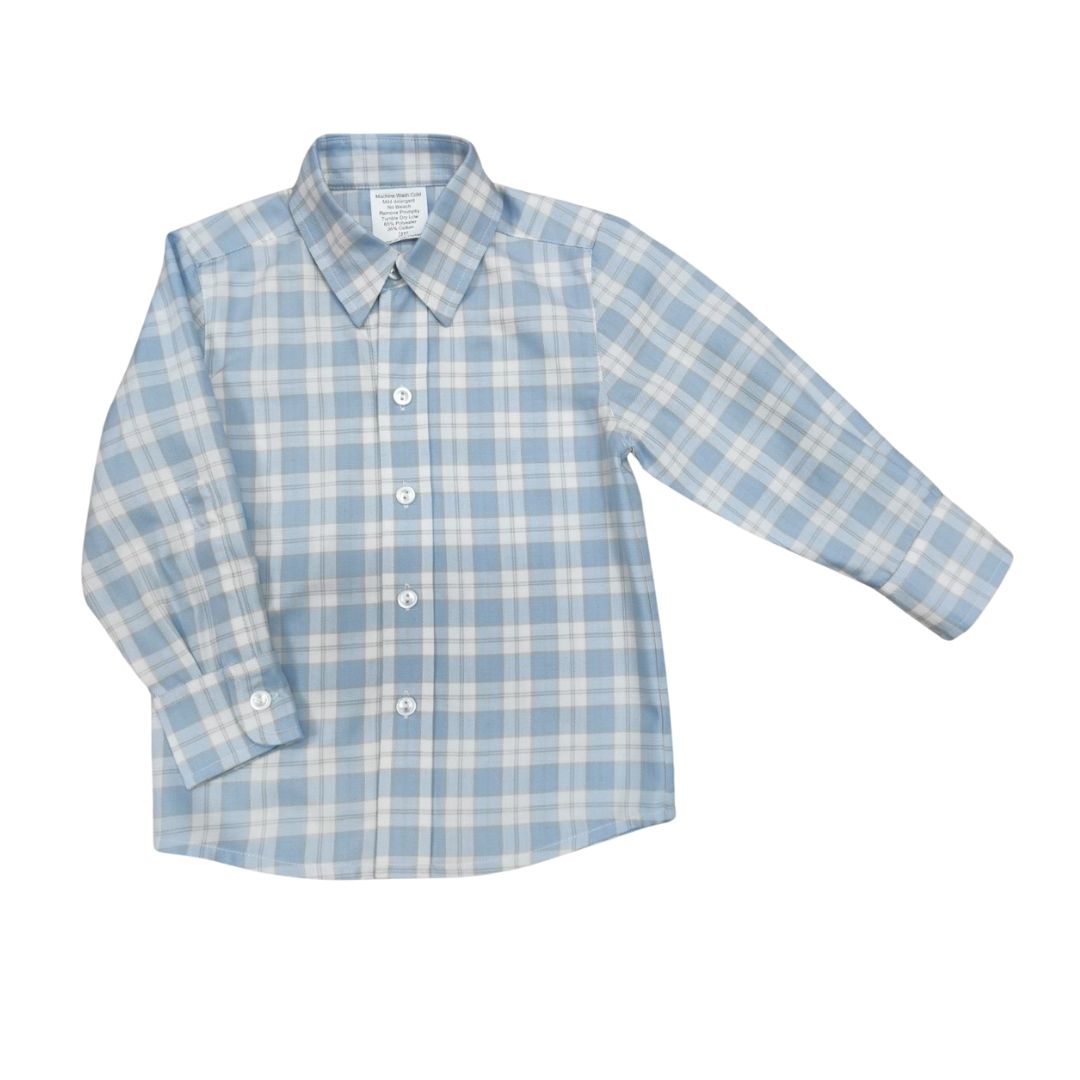 Corduroy Blue Button Down Shirt