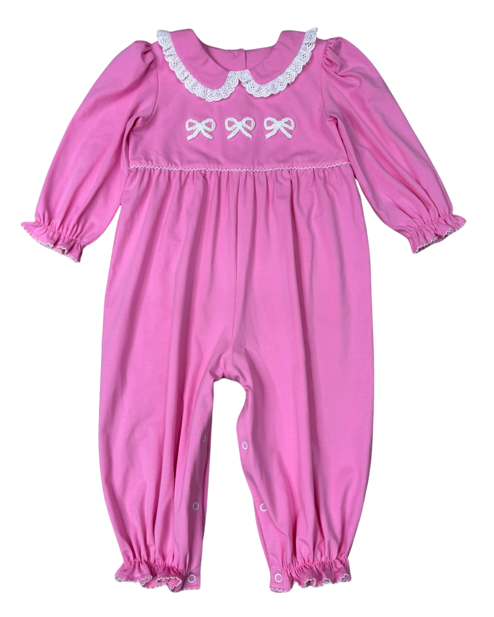 Belinda Bow Lacey Romper
