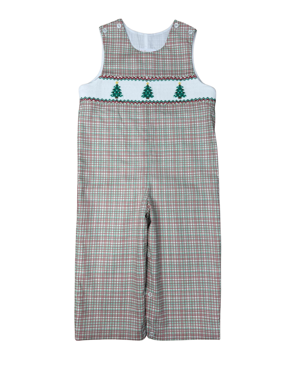 Christmas Tree Trio Smocked Longall