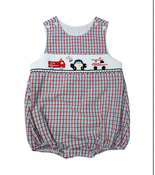 Smocked Bubble | Emergency Vehicles