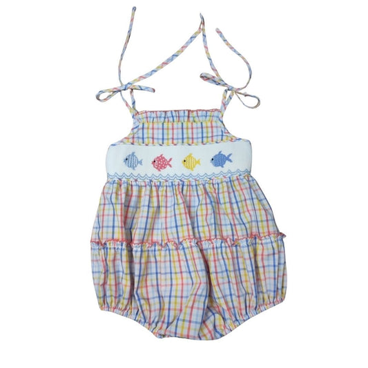 Fishing Around Smocked Tie Bubble
