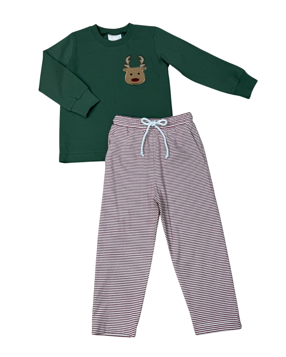 Run Rudolph Pocket Pant Set