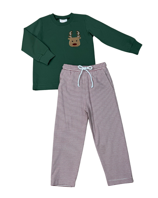 Run Rudolph Pocket Pant Set