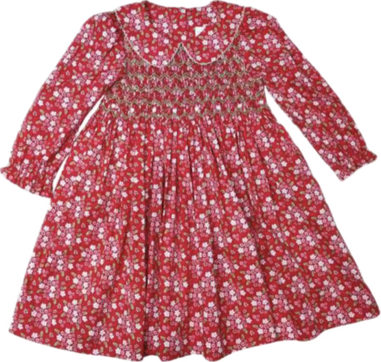 Cassie Dress | Red Floral