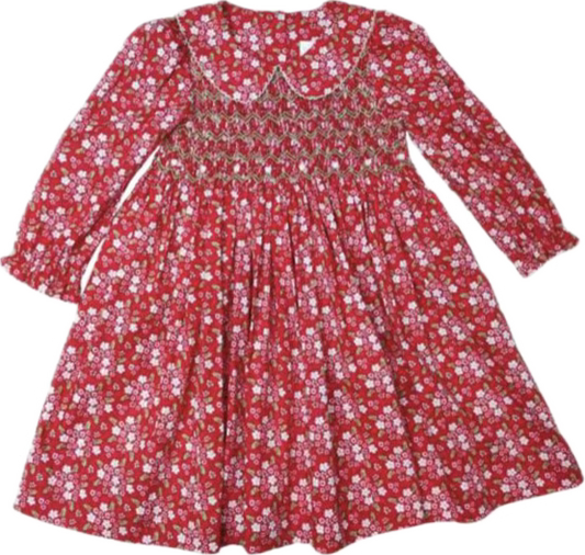 Cassie Dress | Red Floral