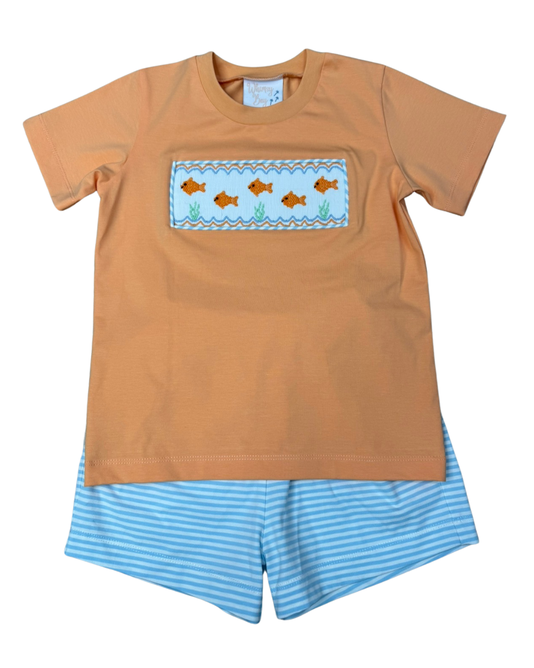 Smocked Short Set | Goldfish Gang