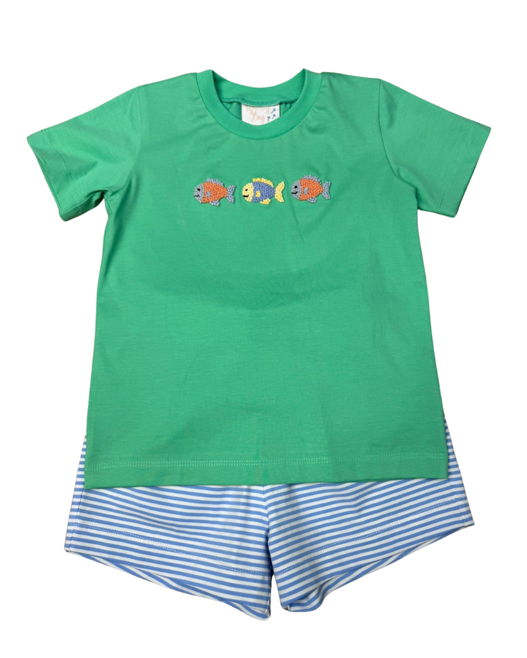 French Knot Short Set | Three Little Fish (18M)