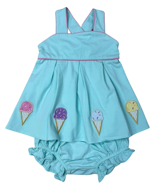 Appliqué Bloomer Set | Scream for Ice Cream