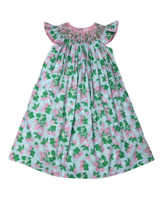 white christmas dresses Organic cotton pink long sleeve dress for girls online – Milimilu.com