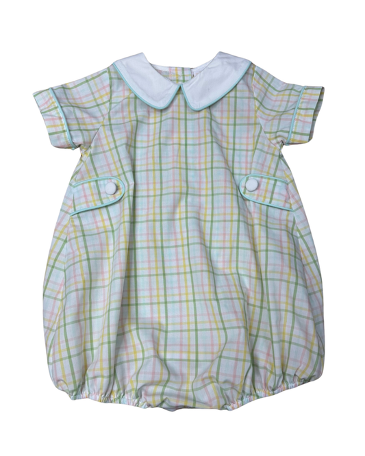 Collared Bubble | Pastel Prep Plaid