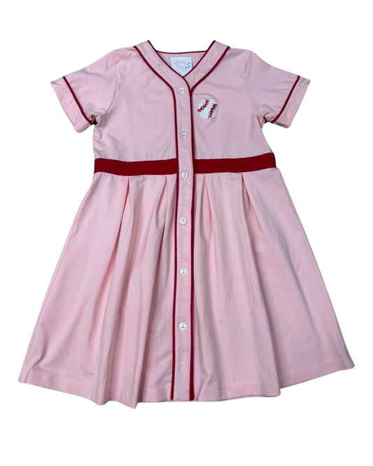 Knit Dress | Girls Play Baseball