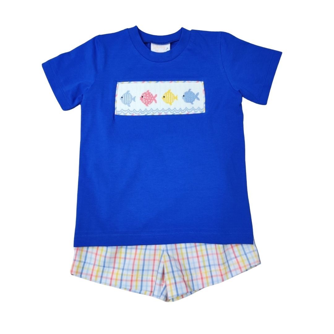 Smocked Short Set | Fishing Around (6)