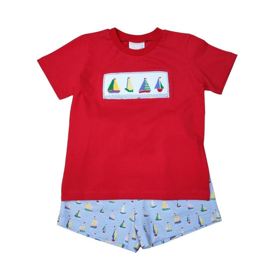 Smocked Short Set | Sailing Away