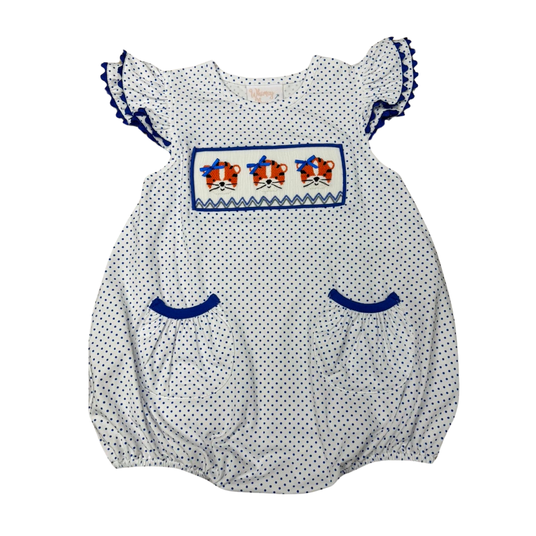 Faye Flutter Bubble | Blue & White Tiger