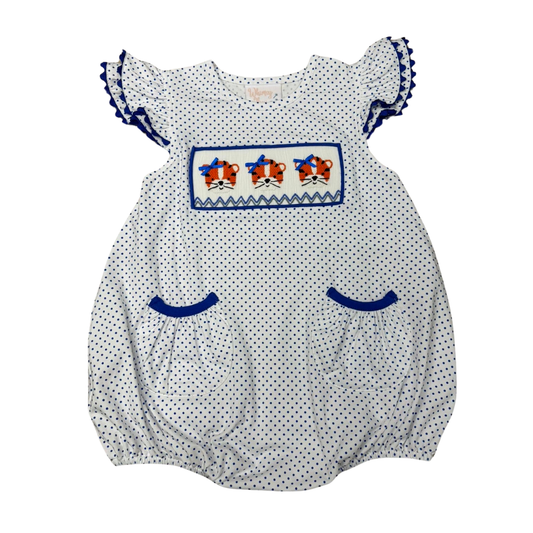 Faye Flutter Bubble | Blue & White Tiger
