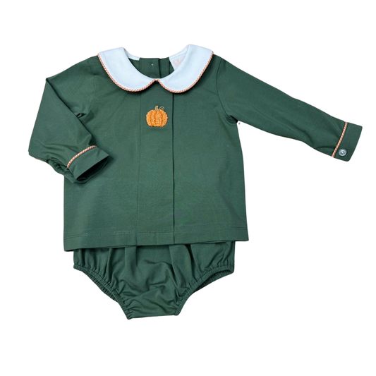 Peter Collared Set | Pumpkin Pleats