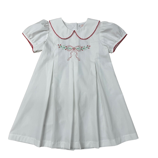 Pleated Dress | Holly Days Bow