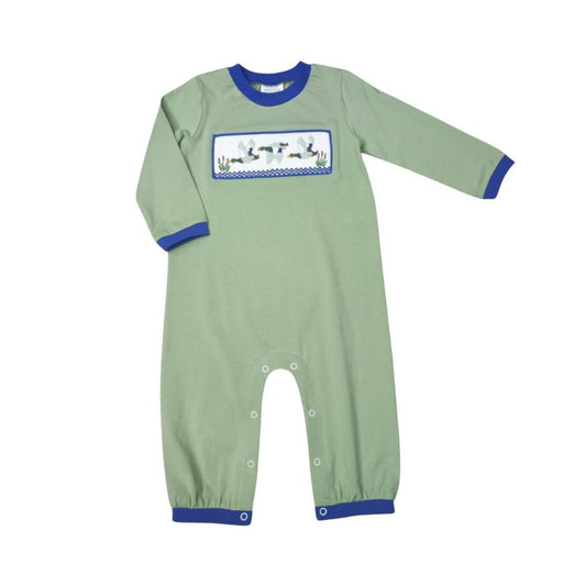 Smocked Romper | By the Pond