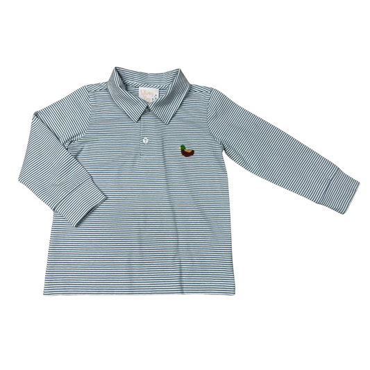 Bitty Mallard Boy Long Sleeve Polo