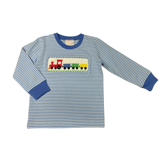 Choo Choo Smocked Long Sleeve Shirt
